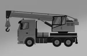 Heavy Equipment Transport Truck